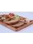 Doğal Ahşap Alt Bölmeli Kahvaltılık ve Sunumluk, 31.5x23x1.8, Kahverengi 2