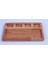 Doğal Ahşap Alt Bölmeli Kahvaltılık ve Sunumluk, 31.5x23x1.8, Kahverengi 4