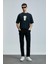 Anton Smart Jean Erkek Pantolon Slim Fit Siyah 1