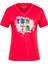 Alone Baskılı V Yaka Kadın T-Shirt 403 1