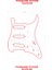 Strat Kasa Elektro Gitar Sss Pickguard Sticker 4