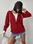 Unisex Üç Iplik Kapşonlu Hırka Fermuarlı Sweat 4