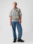 Erkek Gri Gap Logo Fermuarlı Sweatshirt 3