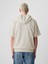 Erkek Kırık Beyaz Gap Logo Fermuarlı Sweatshirt 4