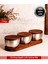 Bambu Kapak Çelik Çerezlik 7 Parça Sızdırmaz Saklama Kabı 9cm 1