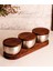Bambu Kapak Çelik Çerezlik 7 Parça Sızdırmaz Saklama Kabı 9cm 4