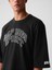Erkek Siyah Gap Logo Oversized Sweatshirt 3