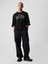 Erkek Siyah Gap Logo Oversized Sweatshirt 4