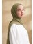 Müslin Yaprak Desen Şal 3351-1034 Olive 1