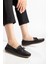 Kadın Hakiki Deri Klasik Loafer - Siyah 2