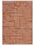 Crea Halı Rana 6110S Turuncu Yazlık Halı Kaydırmaz Taban Renkli Yıkanabilir Dokuma Kilim 1