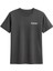 Unısex Basic Bisiklet Yaka Baskılı T-Shirt 1