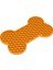 Beeztees Yavru Köpek Yaş Mama Yeme Oyuncağı, Kemik Şeklinde, Silikon, Turuncu, 18X11CM 1