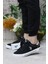 Rachel Siyah Keten Sneaker Kadın Ayakkabı 3
