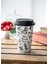 x V&a Alice In Wonderland 350ML Silikon Kapaklı Porselen Çift Çidarlı Kupa 6