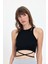 Belden Bağlamalı Fitilli Crop T-Shirt 1