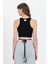 Belden Bağlamalı Fitilli Crop T-Shirt 3