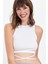 Belden Bağlamalı Fitilli Crop T-Shirt 1