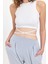 Belden Bağlamalı Fitilli Crop T-Shirt 5