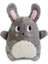 Beeztees Yavru Köpek Oyuncağı, Kalp Atışlı, Tavşan, Peluş, Gri, 25X20X7,5CM 1