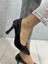 Siyah Rugan Sivri Burun Stiletto 2