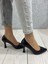 Siyah Rugan Sivri Burun Stiletto 3