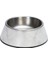 Beeztees Dbl Köpek Mama Su Kabı, Mat Paslanmaz Çelik, Beyaz Mermer Görünümlü, 14CM, 160ML 1