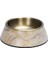Beeztees Dbl Köpek Mama Su Kabı, Mat Altın Rengi Paslanmaz Çelik, Bej Mermer Görünümlü, 14CM, 160ML 1