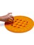 Beeztees Yavru Köpek Mama Yeme Oyuncağı, Daire Şeklinde, Silikon, Turuncu, 30CM 1