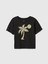 Kız Çocuk Siyah Grafikli T-Shirt 1