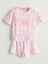 Lcw Kids pembe Bisiklet Yaka Kız Çocuk Şortlu Pijama Takımı 3