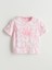 Lcw Kids pembe Bisiklet Yaka Kız Çocuk Şortlu Pijama Takımı 4