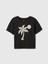 Kız Çocuk Siyah Grafikli T-Shirt 2