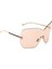 Zelma/S DDBK1 Kadın Altın Çerçevesiz Geometrik Pudra Aynalı Güneş Gözlüğü 3