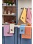 6'lı Nakışlı Kurulama Peçetesi Seti 40X60 cm Pembe-Lila %100 Pamuk Yumuşak ve Emici 2