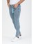 Erkek Slim Fit Likralı Esnek Kot Pantolon Denim Jeans 4