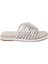 Platin Hakiki Deri Kadın Terlik - K24Y1TR67666-L9L 3