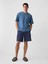 Erkek Mavi Cepli Everyday Soft Oversize T-Shirt 3
