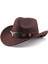 Unisex Kovboy Fötr Şapka Kovboy Şapkası Kovboy Şapka 3