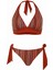 Dokulu ve Dantelli Çok Renkli Bikini Takım 1