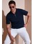 Pamuklu Regular Fit Fermuarlı Polo Yaka T Shirt Erkek Polo Yaka T Shirt 5902738 1