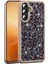 Samsung Galaxy A55 Uyumlu Kılıf Taşlı ve Simli Sevimli Çiçek Glitter Elmas Desenli Epoksi Telefon Kılıfı 1