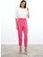 Yüksek Bel Pensli Pantolon - Fuşya 3