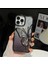 iPhone 14 Pro Max Uyumlu 3D Kelebekli Hareketli Sulu Simli Kamera Koruma Çıkıntılı Lüks Kılıf 1