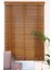 Wooden Blinds %100 Doğal Ahşap Jaluzi Perde 50MM,ALÜMINYUM Kasalı Yüksek Kaliteli - Tarçın Kahvesi 3