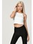 Askılı Crop Top - Beyaz Beyaz - M 1