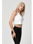 Askılı Crop Top - Beyaz Beyaz - M 5