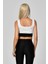 Lastik Detaylı Crop Top Atlet - Beyaz Beyaz - S 4