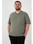 Büyük Beden Pamuklu Regular Fit T Shirt Erkek T Shirt 5902653B 1