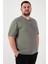 Büyük Beden Pamuklu Regular Fit T Shirt Erkek T Shirt 5902653B 2